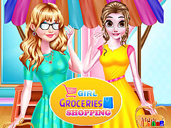 Girl Groceries Shopping