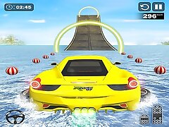 Water Surfing Car Stunt Games Car Driving Games
