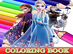 Coloring Book for Frozen Elsa