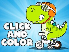Click And Color Dinosaurs