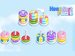 Hoop Stack Sort Puzzle 3D Game