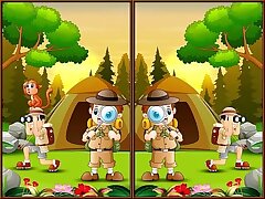 Spot 5 Differences Camping